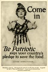 World War I - Come In, Be Patriotic Poster