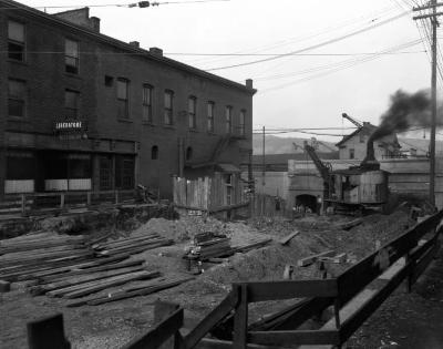Fifth Street excavation, Elmira, NY