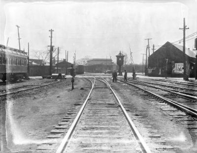 Washington Avenue and Dickinson Street railroad tracks, Elmira, NY