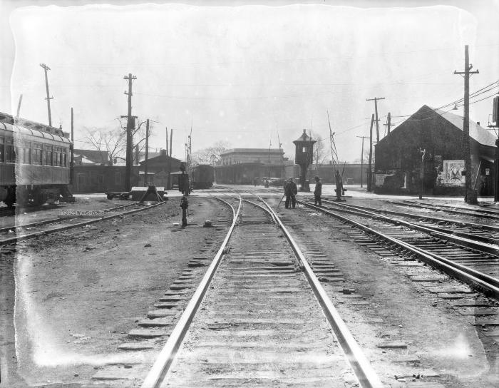 Washington Avenue and Dickinson Street railroad tracks, Elmira, NY