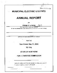 Municipal electric utilities annual report of the Village of Greene to the Public Service Commission, 2008