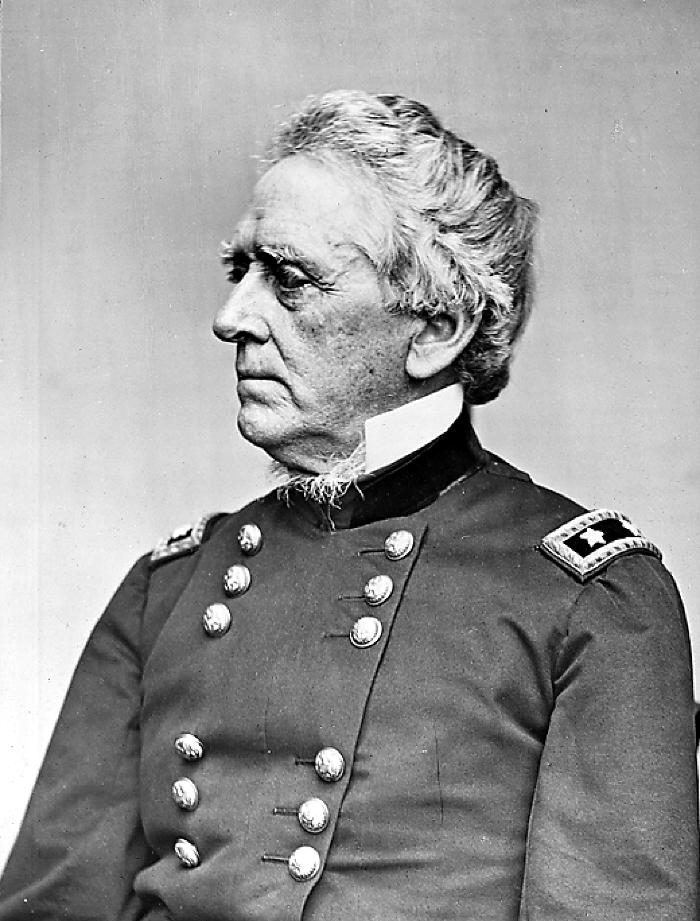 Civil War. Portrait of General John A. Dix seated