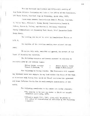 New York State Athletic Commission Minutes, April - August 1937