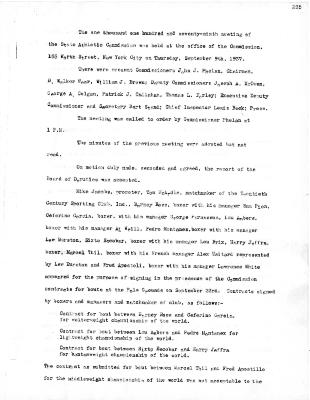 New York State Athletic Commission Minutes, September - December 1937