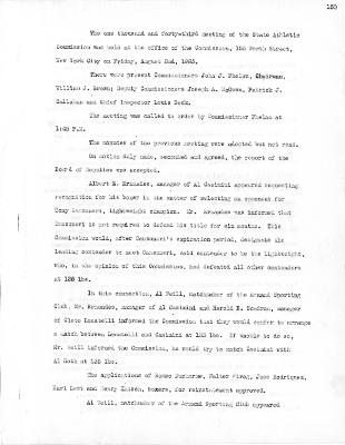 New York State Athletic Commission Minutes, August - December 1935