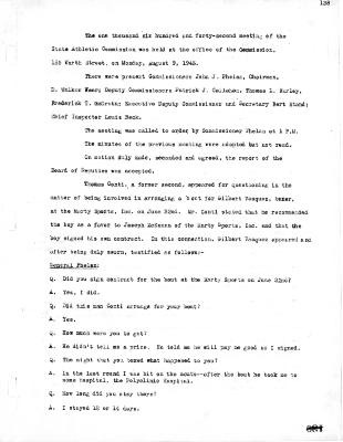 New York State Athletic Commission Minutes, August - December 1943