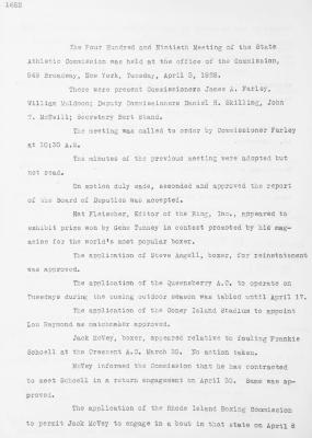 New York State Athletic Commission Minutes, April - July 1928