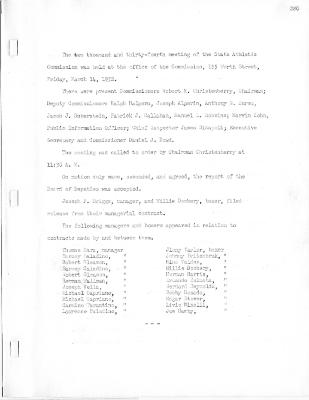 New York State Athletic Commission Minutes, March - April 1952