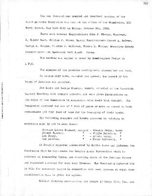 New York State Athletic Commission Minutes, October - December 1936