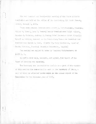 New York State Athletic Commission Minutes, January 1952