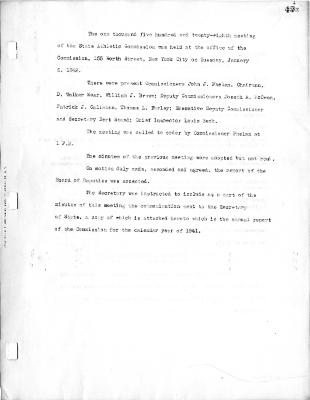 New York State Athletic Commission Minutes, January - June 1942