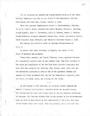 New York State Athletic Commission Minutes, October - November 1953