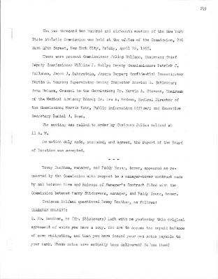 New York State Athletic Commission Minutes, April - June 1955