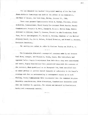 New York State Athletic Commission Minutes, October - December 1966