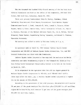 New York State Athletic Commission Minutes, March - June 1967