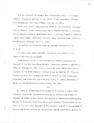 New York State Athletic Commission Minutes, February - April 1954