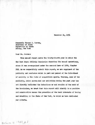 New York State Athletic Commission Minutes, January - February 1955