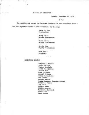 New York State Athletic Commission Minutes, December 1978