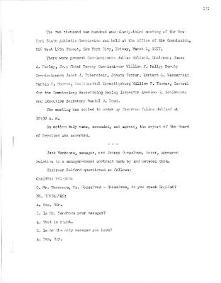 New York State Athletic Commission Minutes, March - April 1957