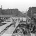 Pouring concrete on Division E of the Erie viaduct, Elmira, NY