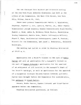 New York State Athletic Commission Minutes, March - July 1962