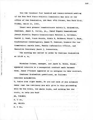 New York State Athletic Commission Minutes, March - May 1960