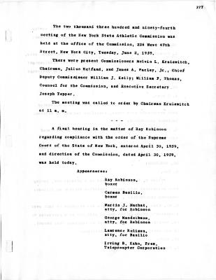 New York State Athletic Commission Minutes, June - August 1959