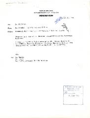 Memorandum mentioning A. A. Baskous' observations at the Woodstock Festival