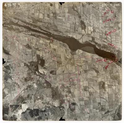 Aerial photograph of Round Lake USGS quadrangle