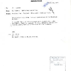 Memorandum mentioning A. A. Baskous' observations at the Woodstock Festival