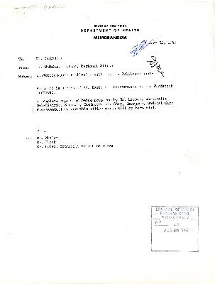 Memorandum mentioning A. A. Baskous' observations at the Woodstock Festival