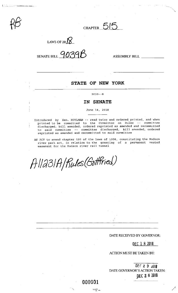 NYS Bill and Veto Jackets: 2018, Chapter 515