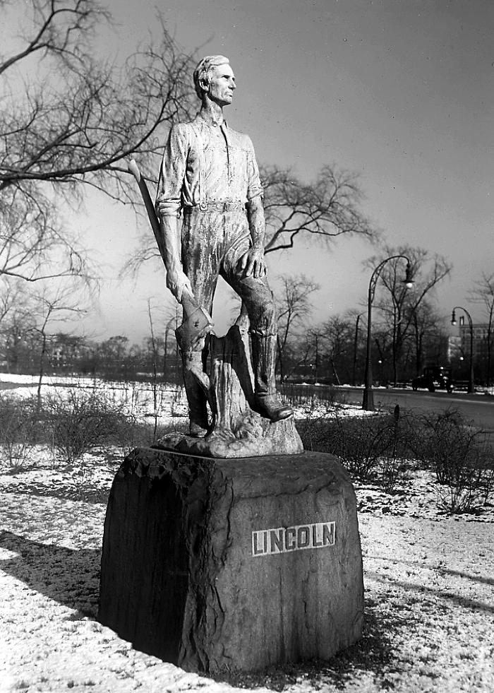 Abraham Lincoln. The Railsplitter Monument