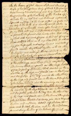 Probated will of Barheut Barheit, 1767