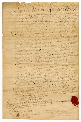 Probated will of William Wood, 1766