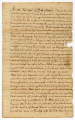 Probated will of Daniel Bonnett, 1767