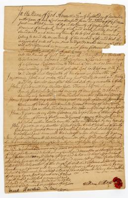 Probated will of William Willett Jr., 1766