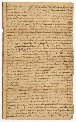 Probated will of Abraham Brinckerhoff, 1767