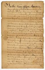 Probated will of Rynier Burger, 1767