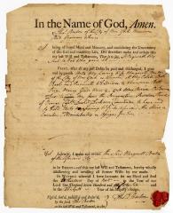 Probated will of Thomas Barton, 1767