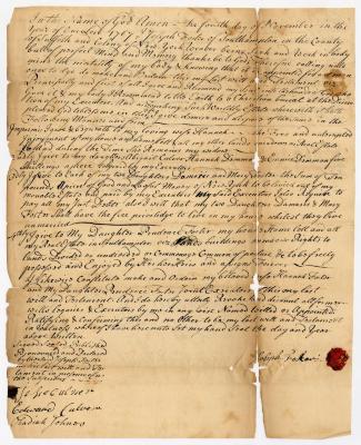 Probated will of Joseph Foster, 1767