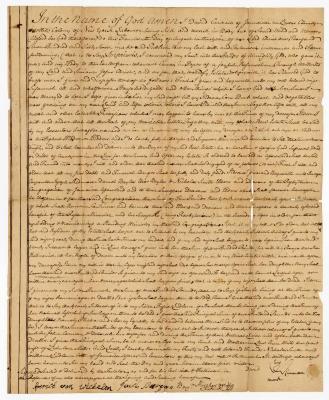 Probated will of David Carman, 1767