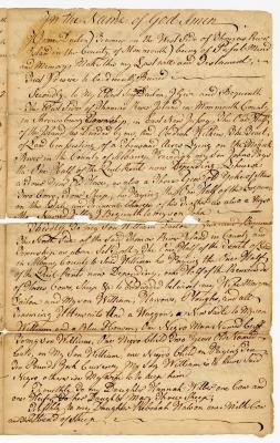 Probated will of James Dillon, 1767