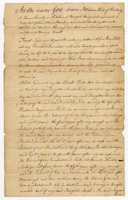 Probated will of William Hicks, 1767