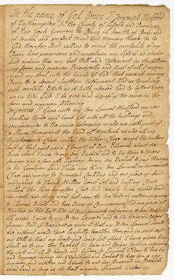Probated will of Jeremiah Mulford, 1767