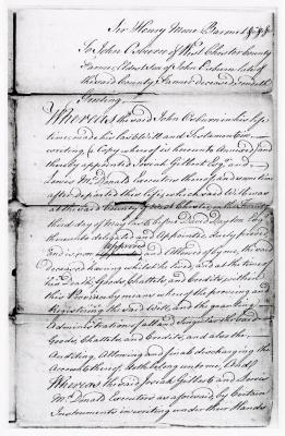 Probated will of John Osborn, 1767