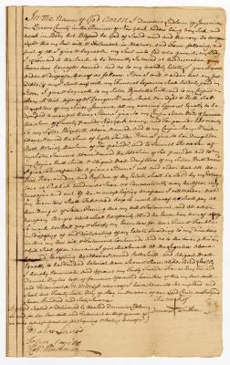 Probated will of Damaris Ludlam, 1767