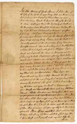Probated will of John Man, 1767