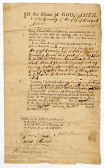 Probated will of John Kennedy, 1767