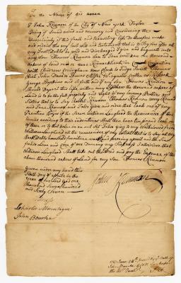 Probated will of John Kennon, 1767